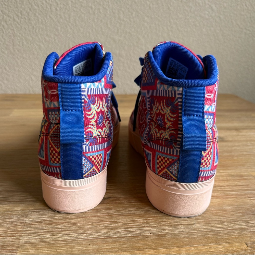 adidas High-Top Platform Sneakers in Red, Blue, Pink - Picture 13 of 15